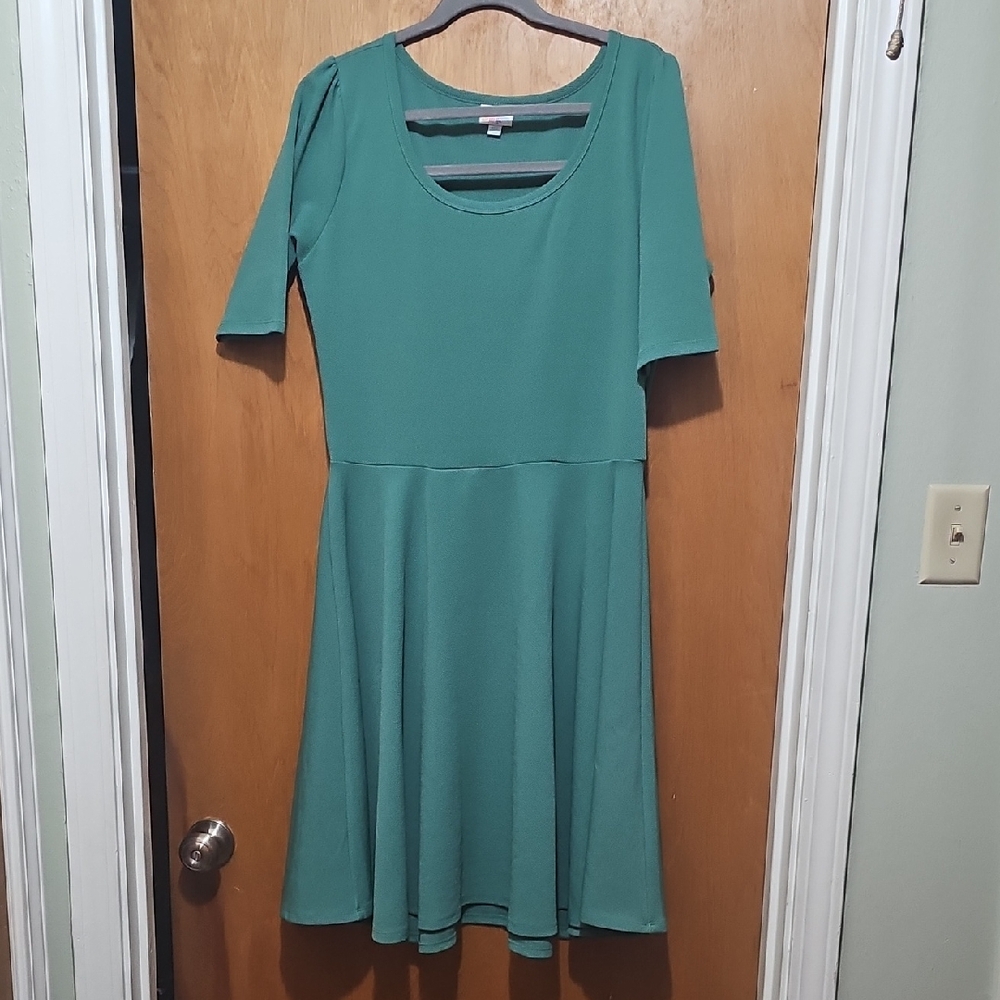 LuLaRoe Teal Midi Dress